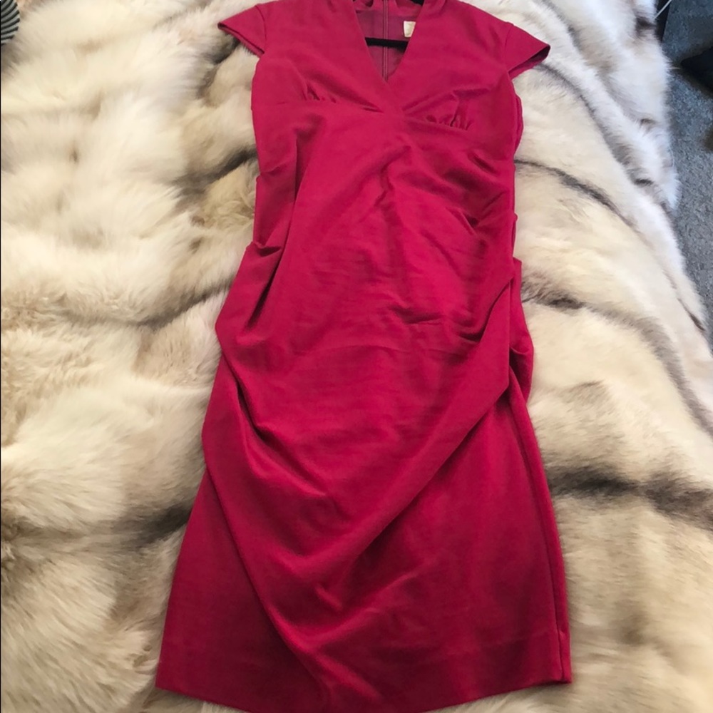 Nicole Miller hot pink dress